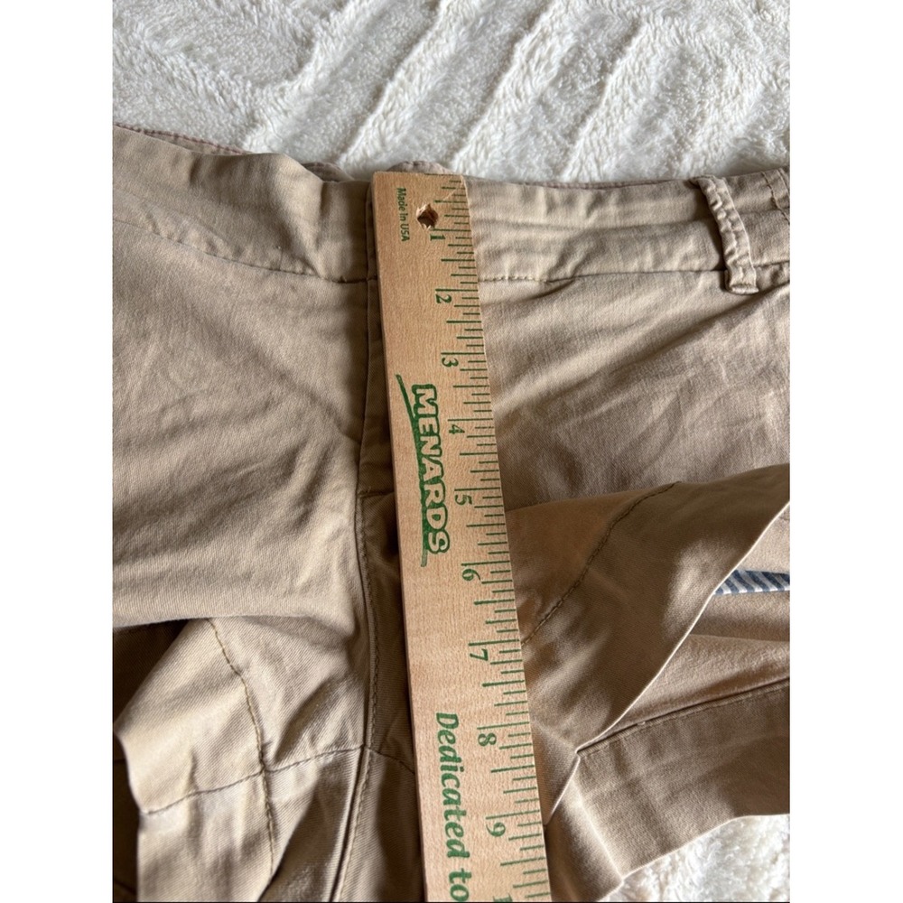 American Eagle Low-Rise Light Khaki Chino Micro Mini Shorts Vintage Y2K 2000s - Picture 7 of 8